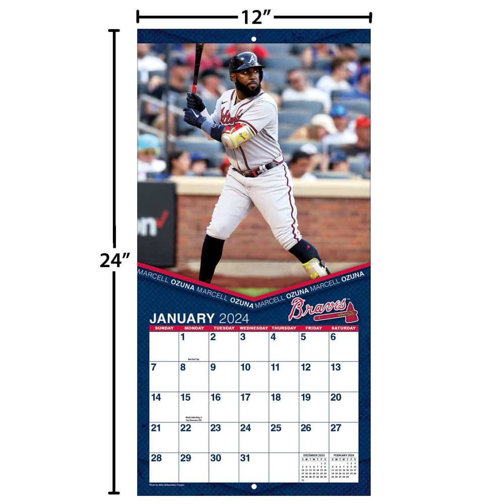 Atlanta Braves 2024 Wall Calendar