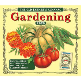 Old Farmer's Almanac Gardening 2025 Desk Calendar