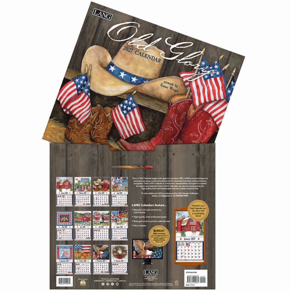 Old Glory 2027 Wall Calendar by Susan Winget First Alternate Image