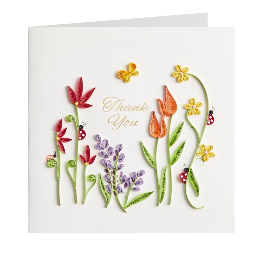 Gardening Quilling Thank You Card Fifth Alternate Image width=&quot;1000&quot; height=&quot;1000&quot;