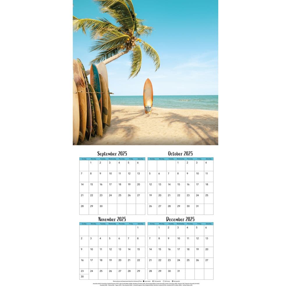 Beaches Photo 2026 Mini Wall Calendar_ALT1