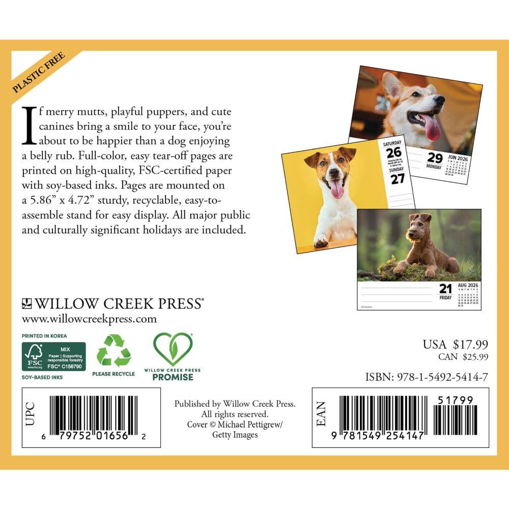 Dogs 2026 Desk Calendar First Alternate Image