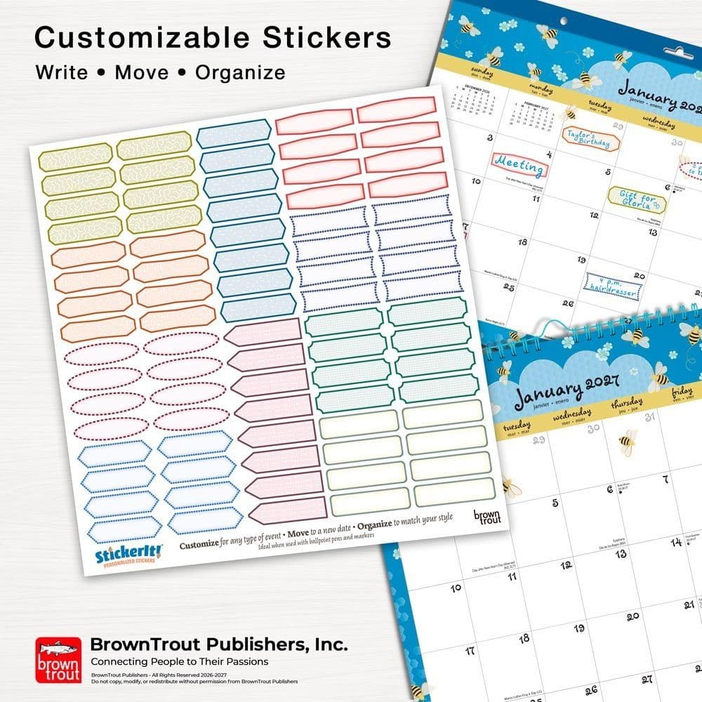 Busy Bees 2027 Calendar Gift Collection Seventh Alternate Image
