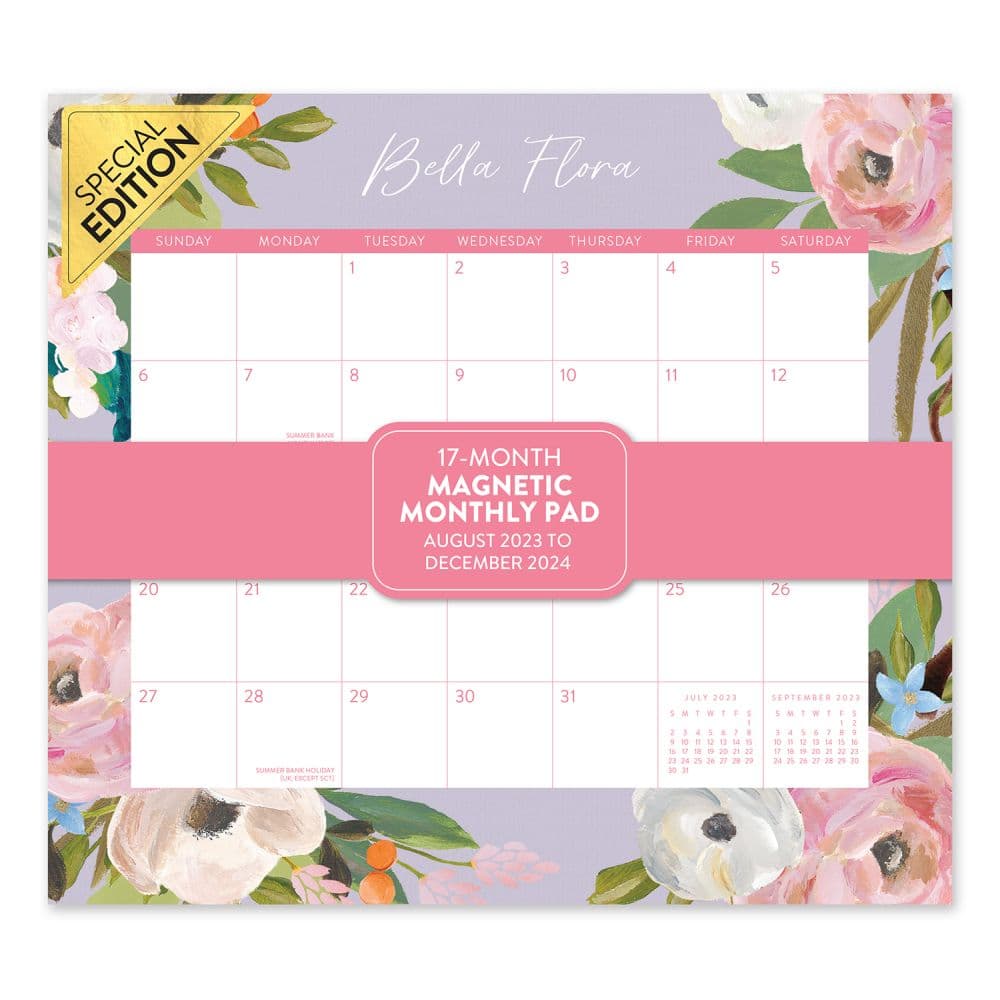 Bella Flora Lavender Magnetic Exclusive 2024 Wall Calendar Main Product Image width=&quot;1000&quot; height=&quot;1000&quot;