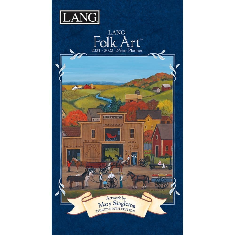 Lang Folk Art 2-Year Planner by Mary Singleton