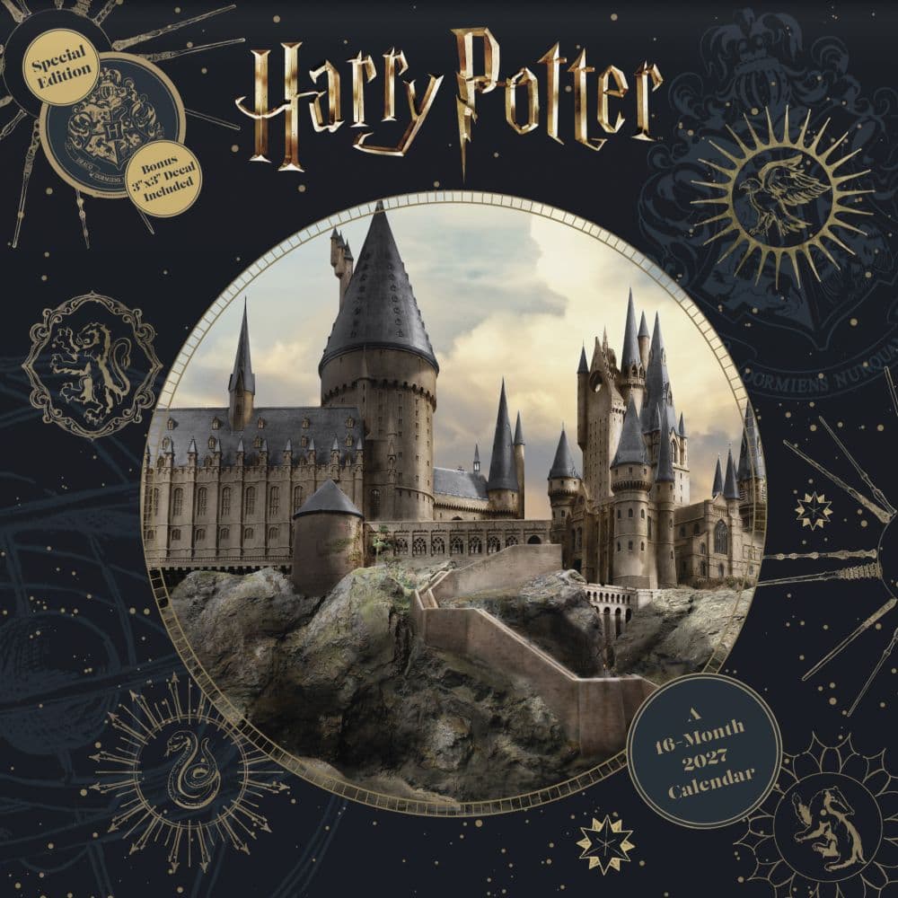 Harry Potter Exclusive with Decal 2027 Wall Calendar Main Product Image