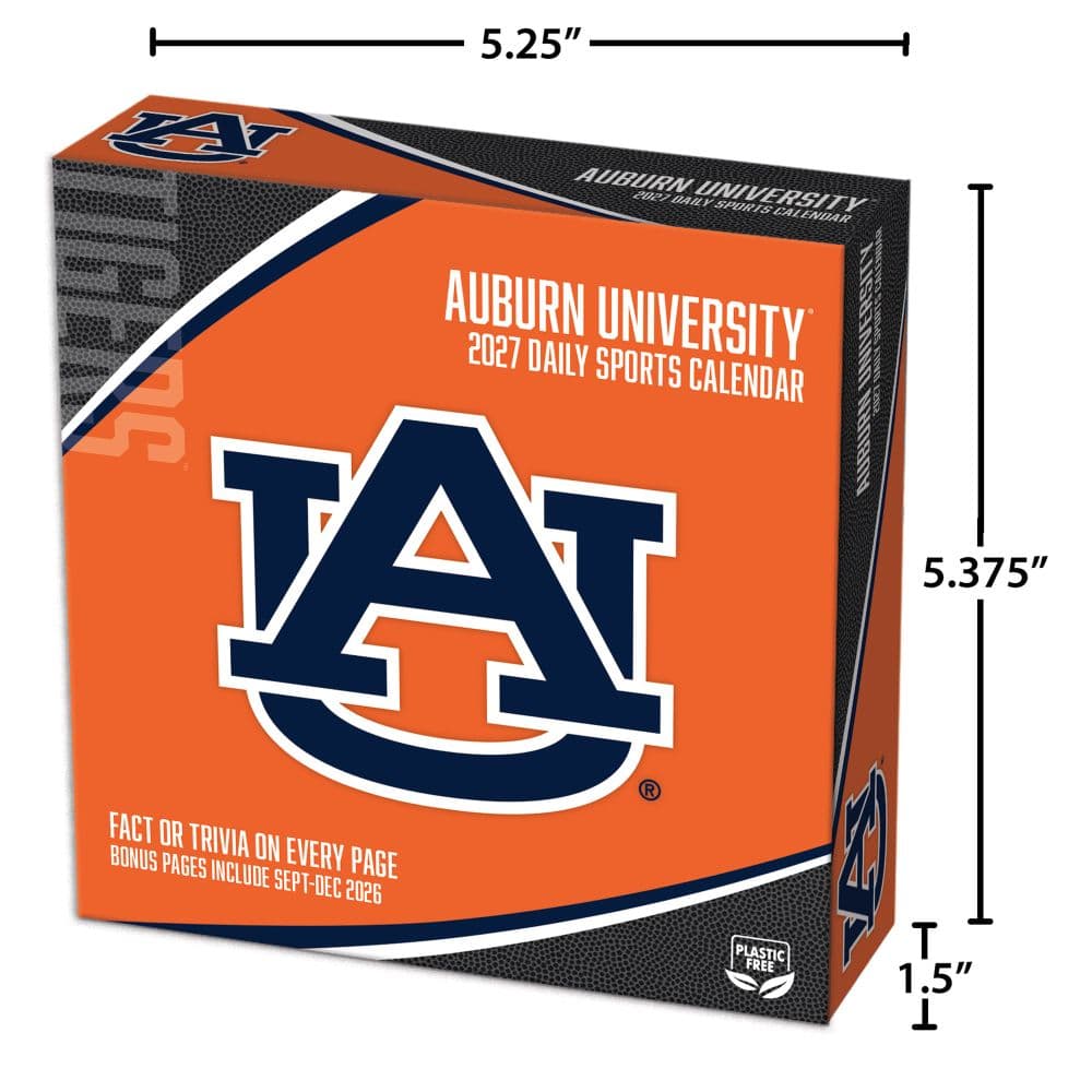 Auburn Tigers 2027 Desk Calendar Fifth Alternate Image