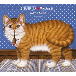 Charles Wysocki Cat Tales 2025 Wall Calendar