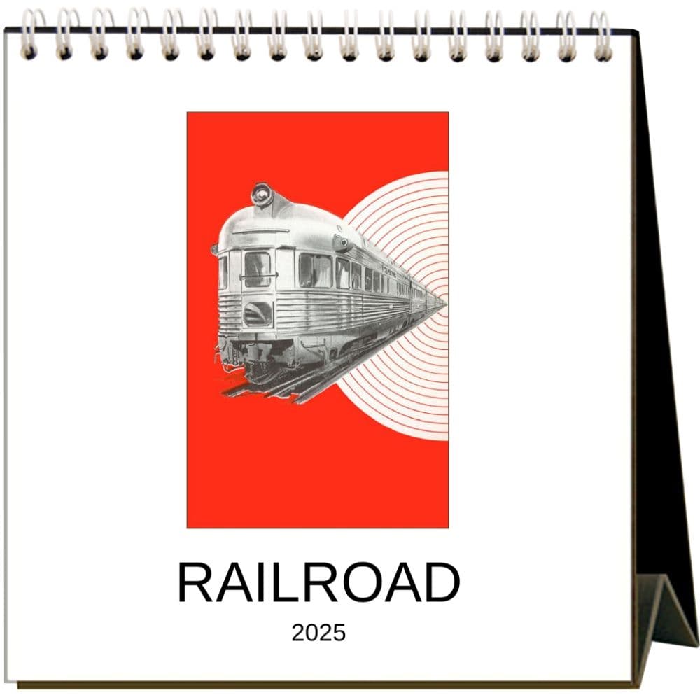 Railroad 2025 Easel Desk Calendar