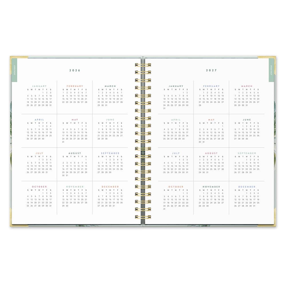 Bella Flora 2027 Deluxe Extra-Large Spiral Planner Fourth Alternate Image