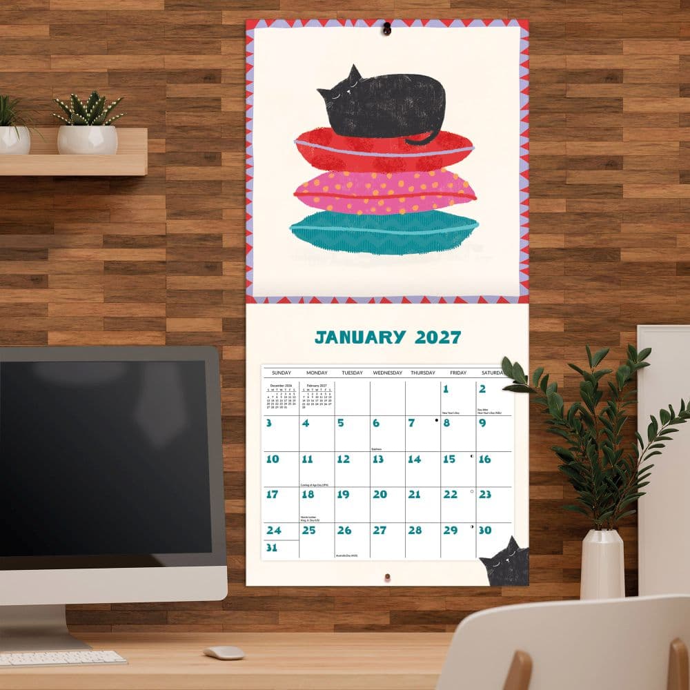 Funky Cats 2027 Wall Calendar Fourth Alternate Image