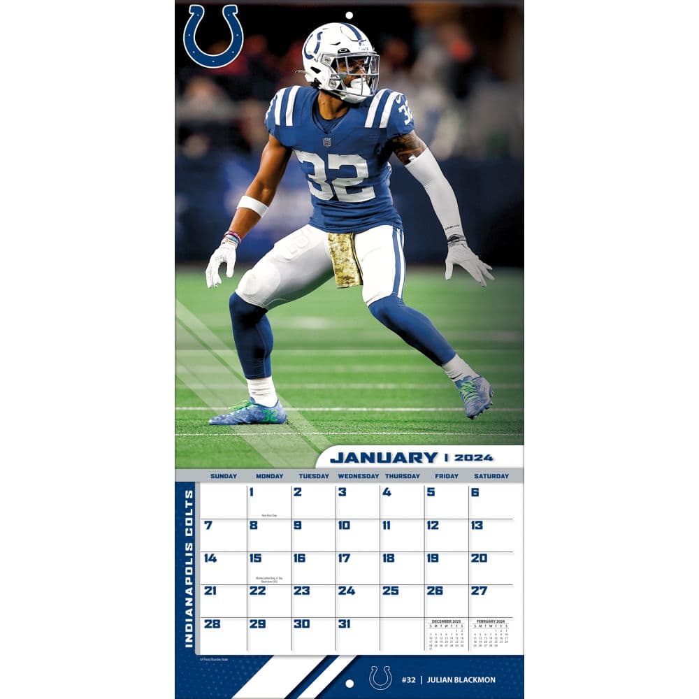 Indianapolis Colts 2024 Wall Calendar Second Alternate Image width=&quot;1000&quot; height=&quot;1000&quot;