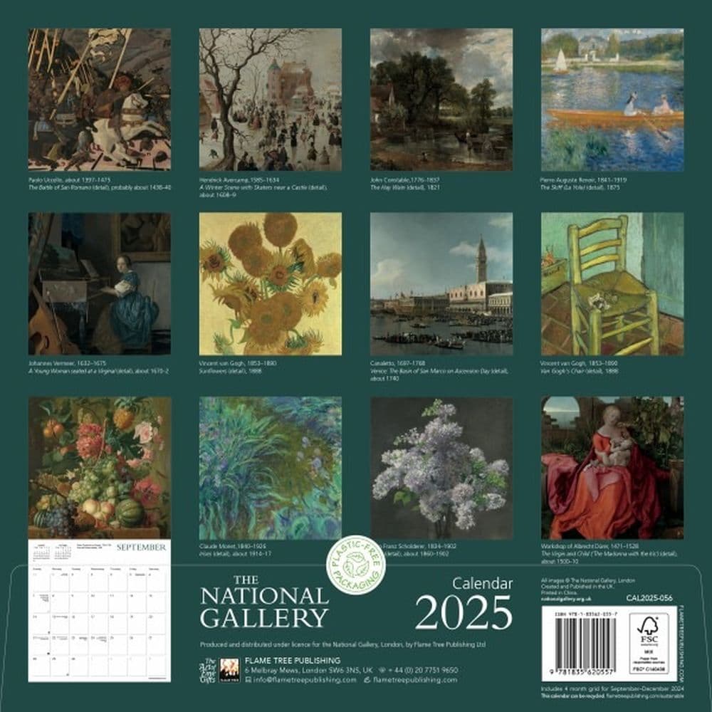 Renaissance Art National Gallery 2025 Wall Calendar First Alternate Image