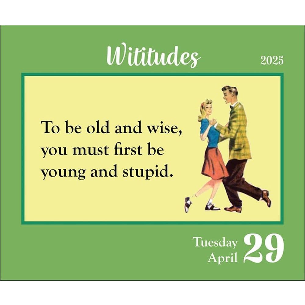 Wititudes 2025 Desk Calendar