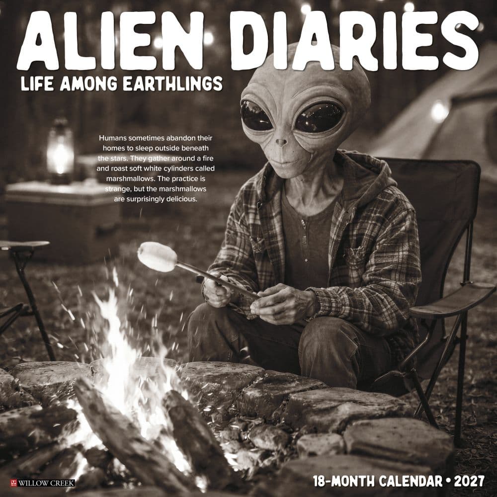 Alien Diaries 2027 Wall Calendar Main Product Image