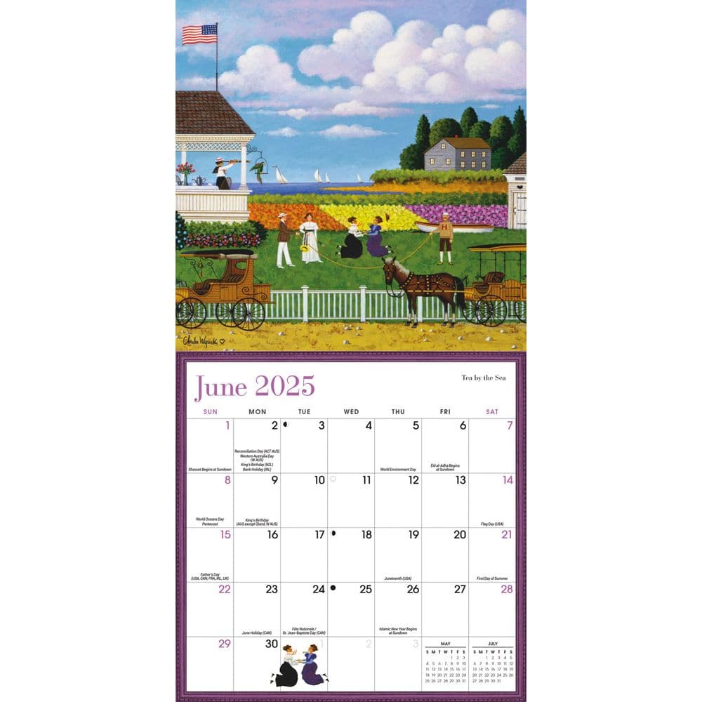 Wysocki Americana 2025 Mini Wall Calendar