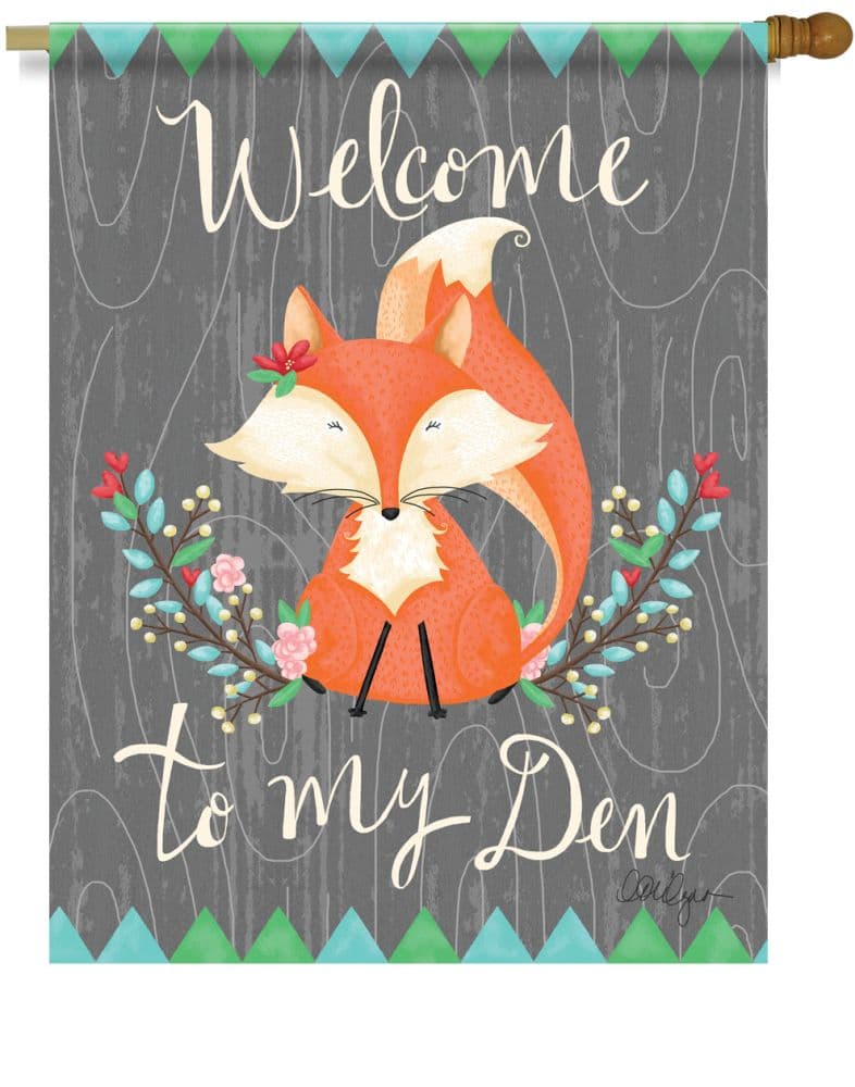 My Den Outdoor Flag Large - 28 x 40 by LoriLynn Simms Alternate Image 1