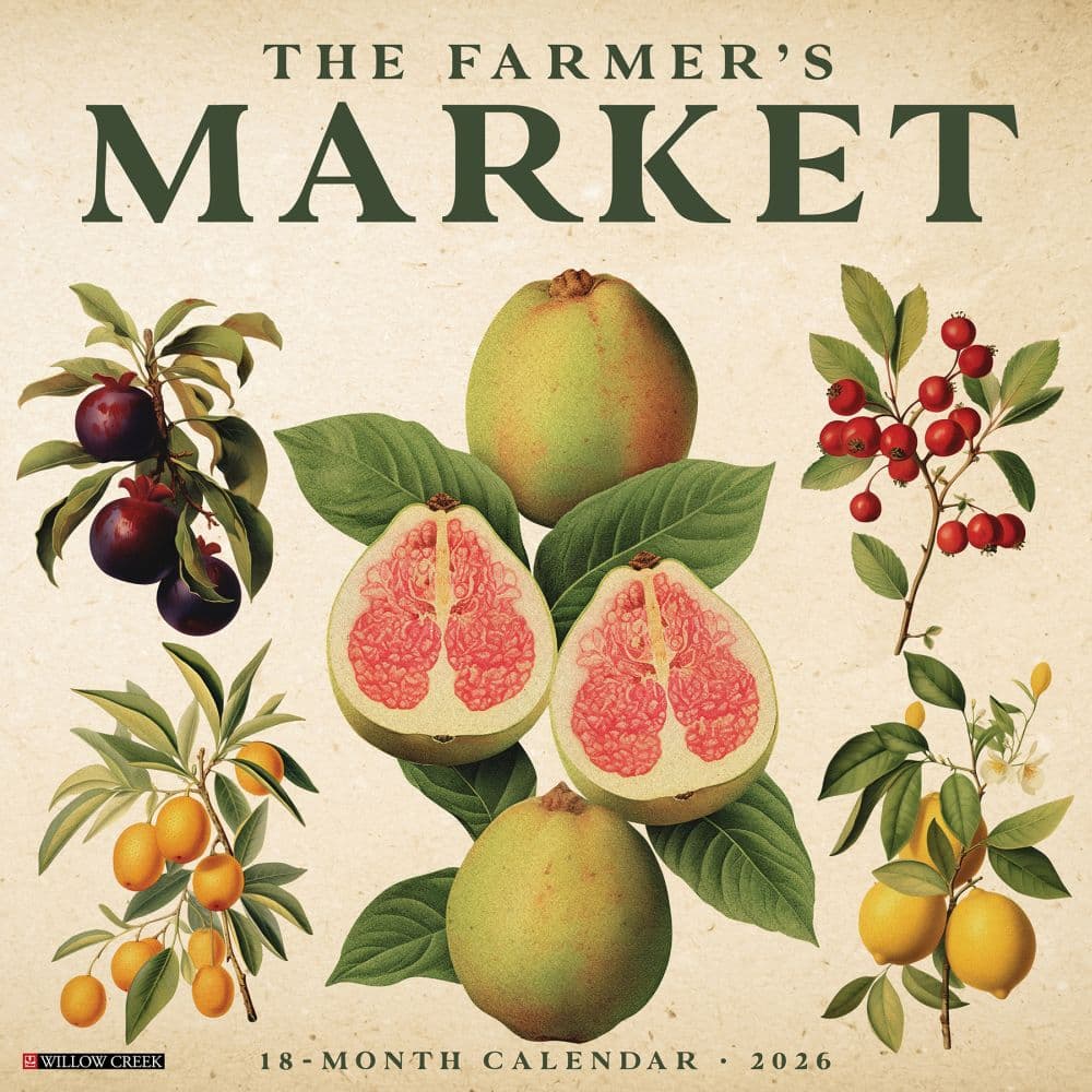 Farmers Market 2026 Wall Calendar Main Image