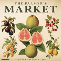 image Farmers Market 2026 Wall Calendar Main Image