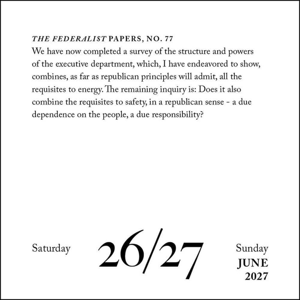 Hamilton 2027 Desk Calendar Third Alternate Image
