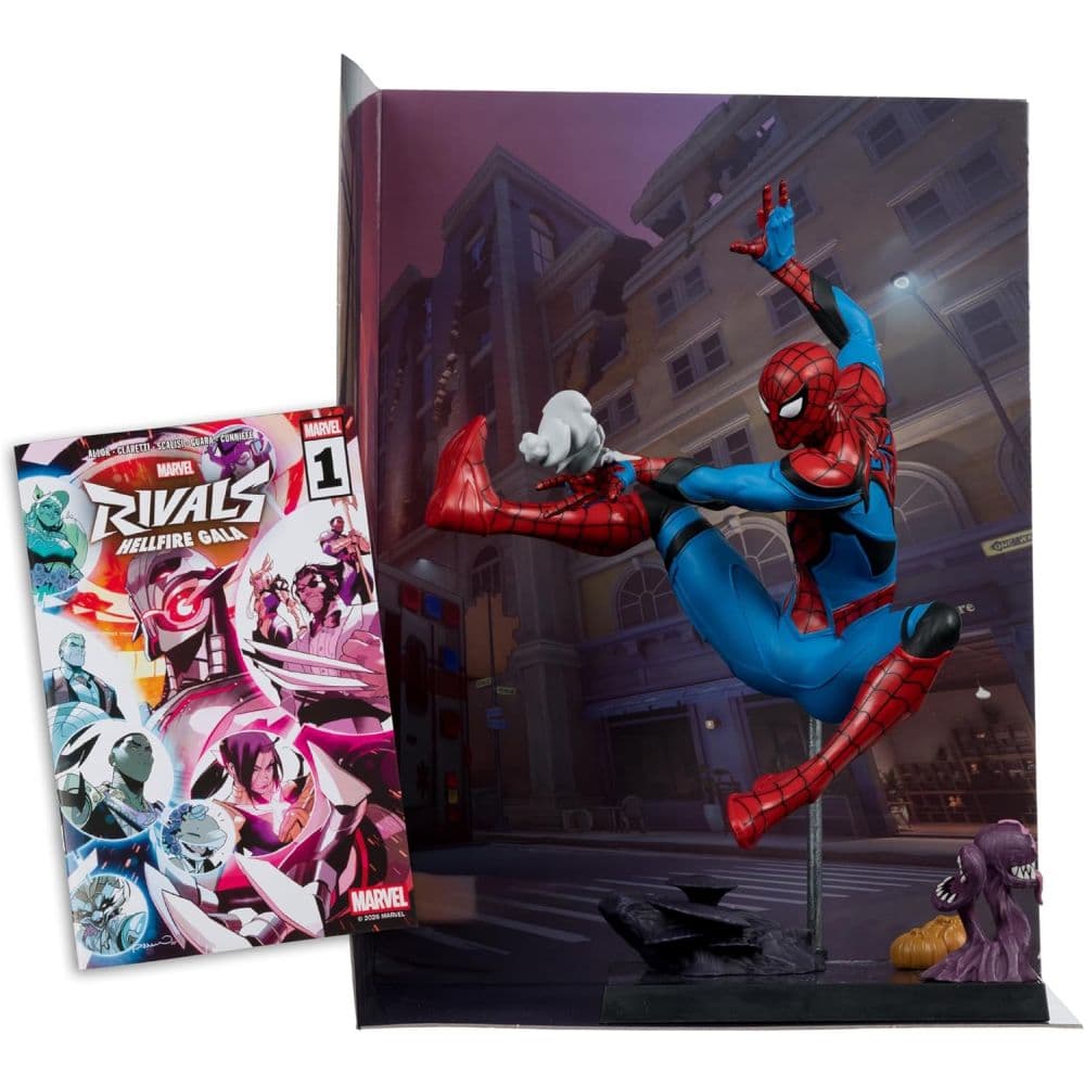 Marvel Rivals Gamerverse 1:6 Spider-Man Posed Figure Sixth Alternate Image