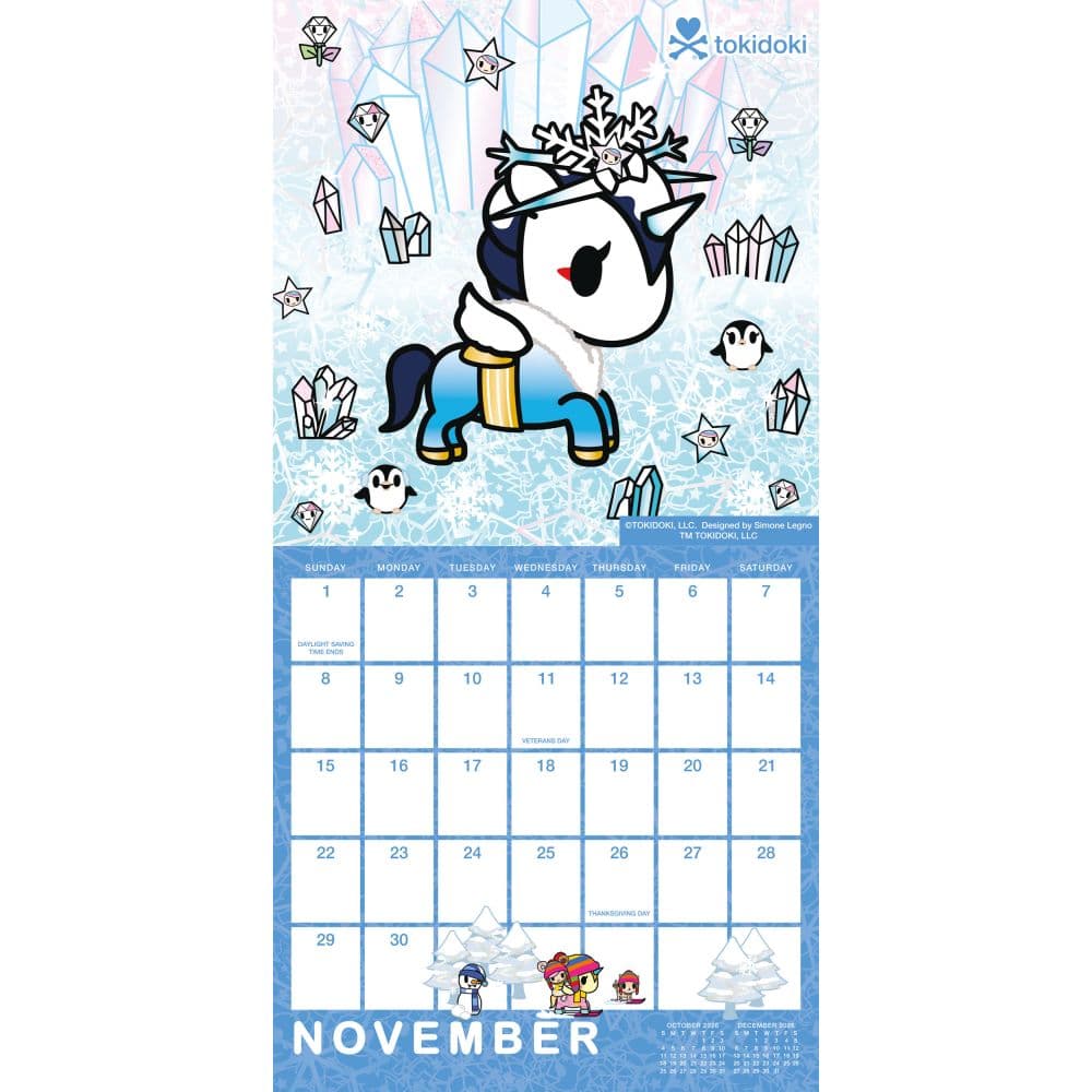 Tokidoki 2026 Wall Calendar Fourth Alternate Image
