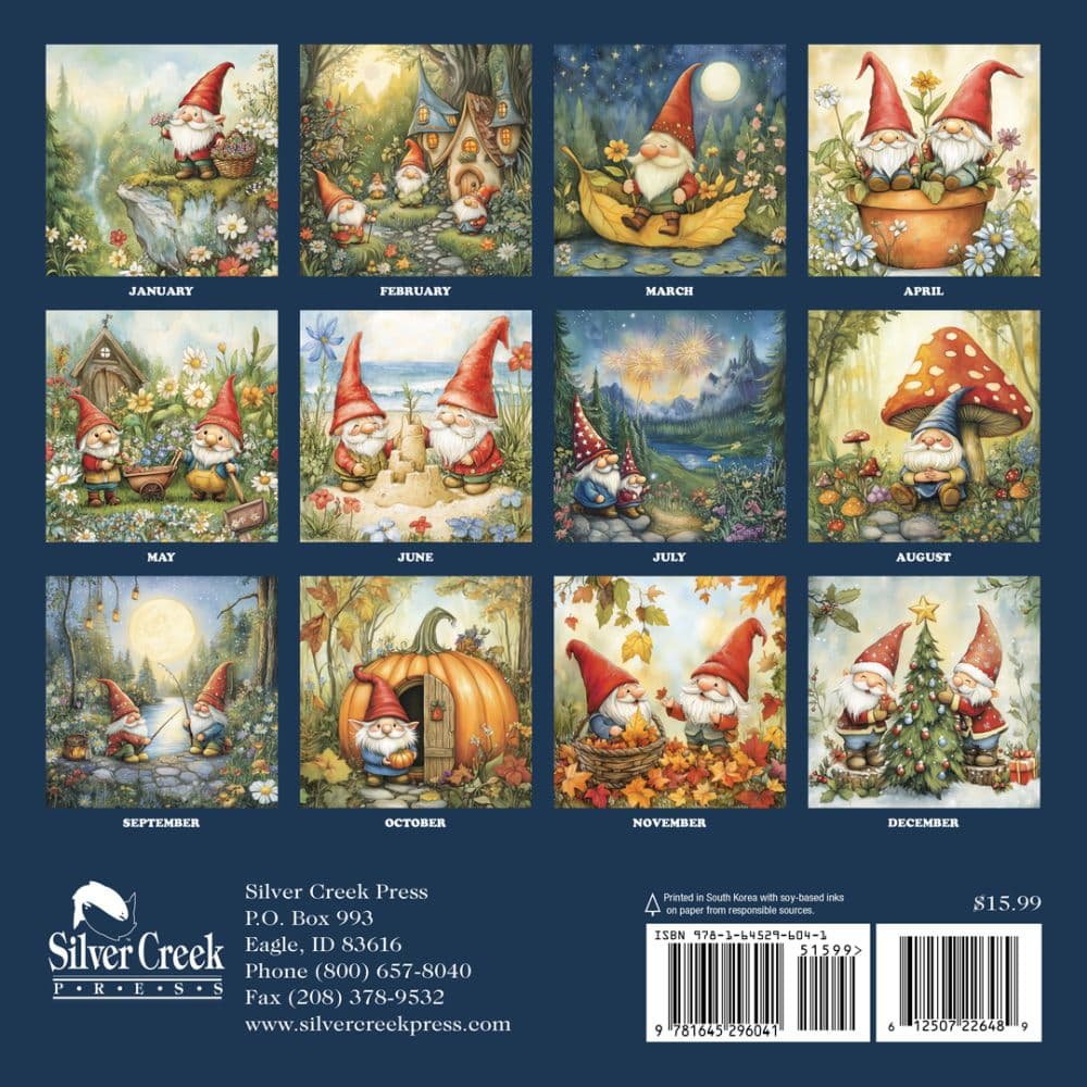 Secret Life of Gnomes 2026 Wall Calendar First Alternate Image