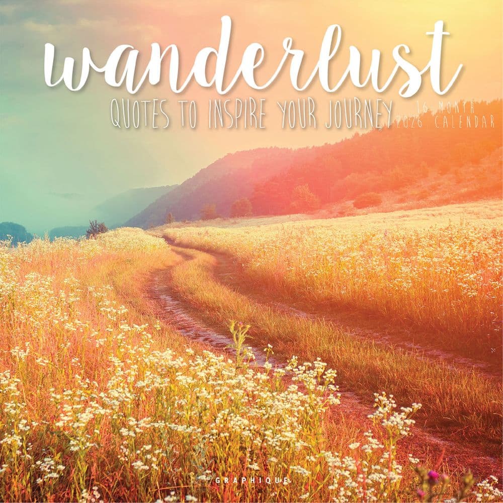 Wanderlust 2026 Wall Calendar  Main Image