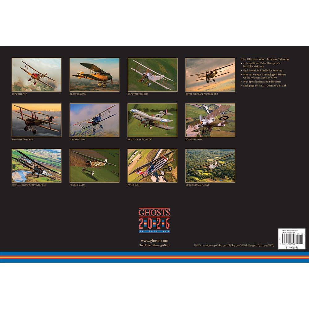 Ghosts Great War 2026 Wall Calendar First Alternate Image