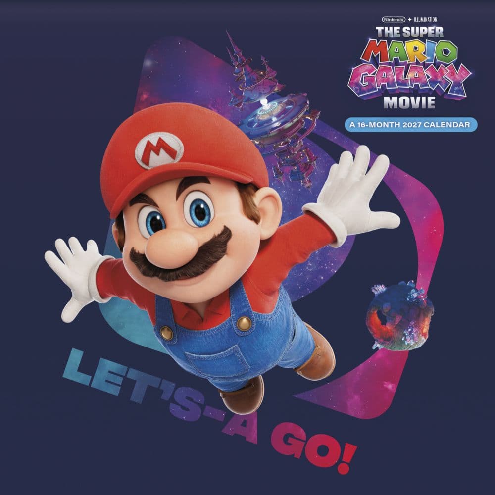Super Mario Galaxy Movie 2027 Wall Calendar Main Product Image