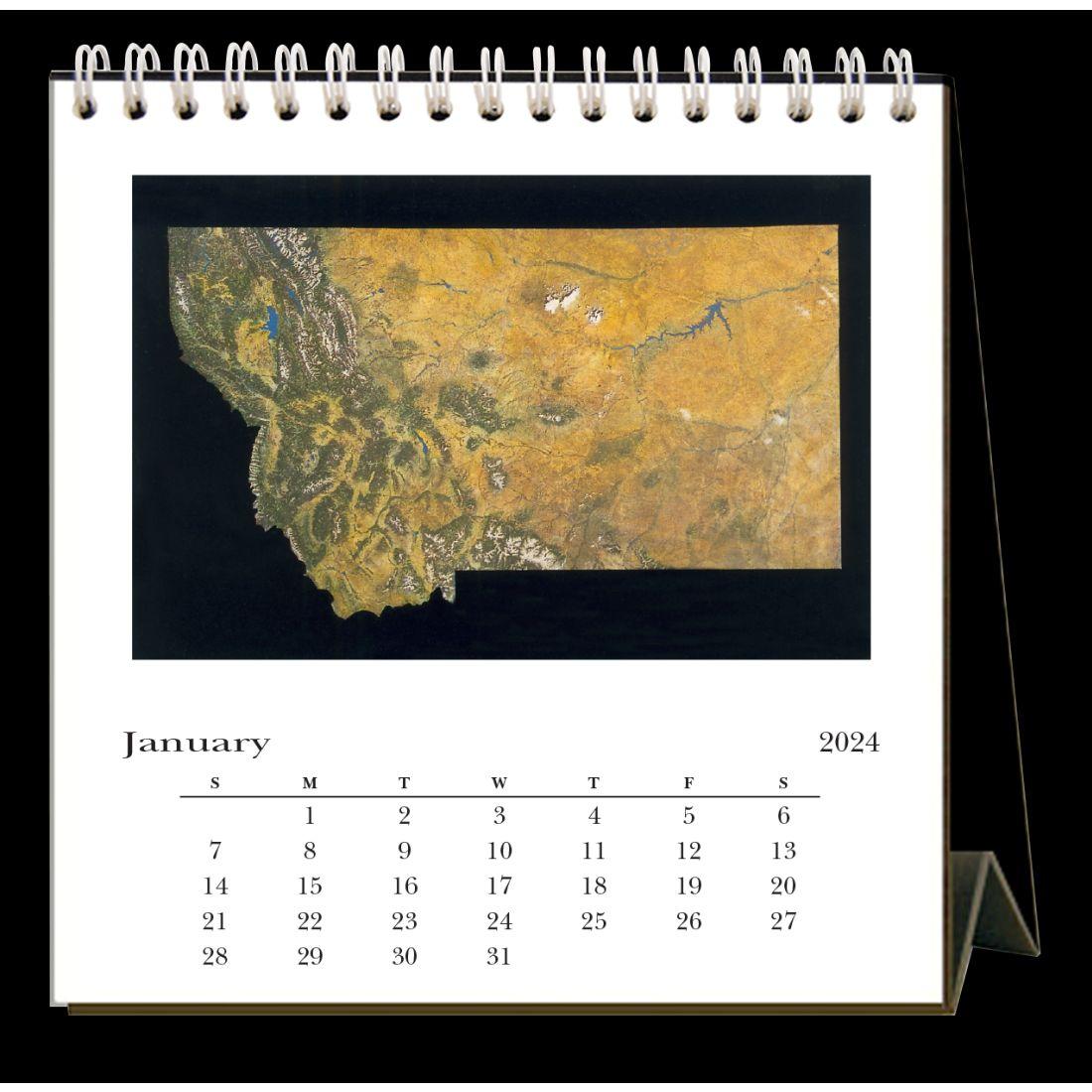 Montana Nostalgic 2024 Easel Desk Calendar