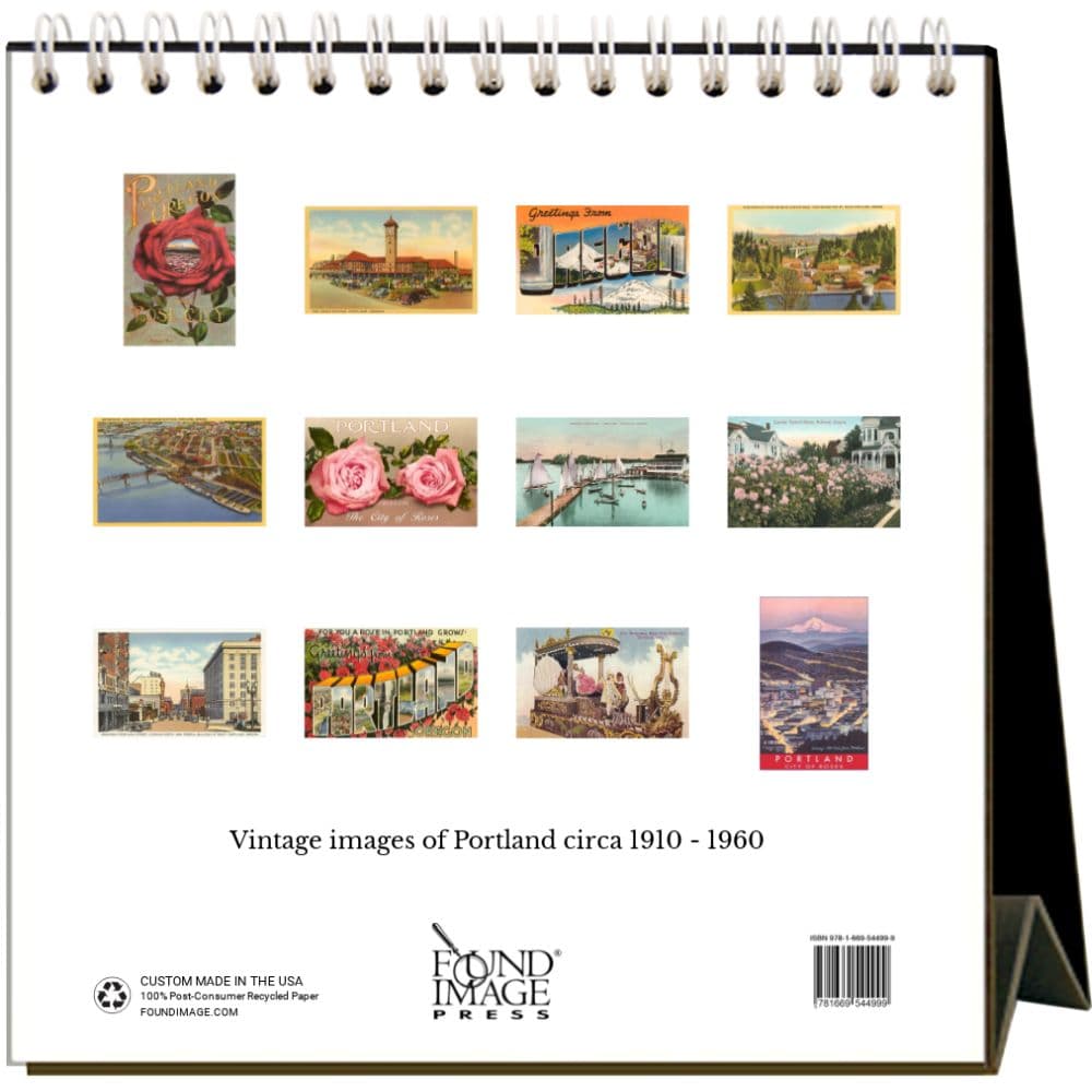 Nostalgic Portland 2025 Easel Desk Calendar First Alternate Image width="1000" height="1000"