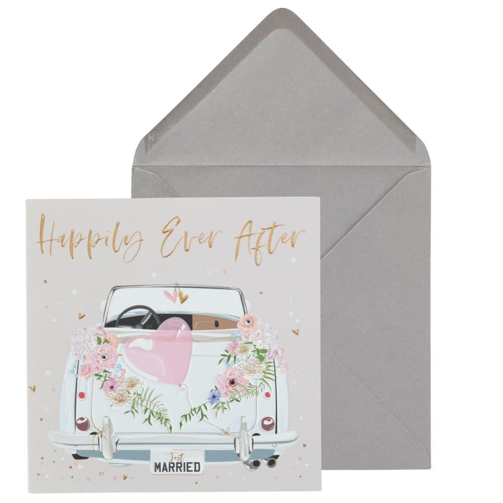 Happily Ever After Car Wedding Card Main Product Image width=&quot;1000&quot; height=&quot;1000&quot;