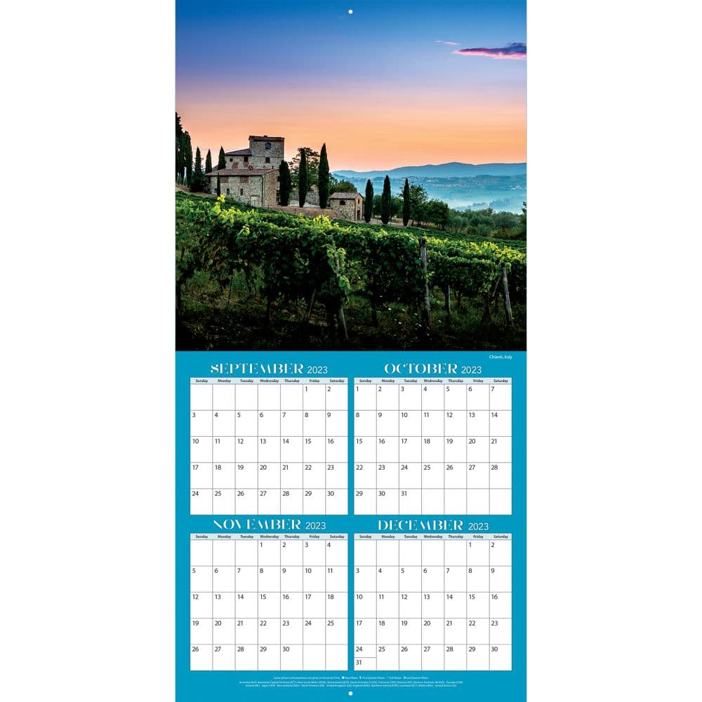 Vineyards 2024 Wall Calendar