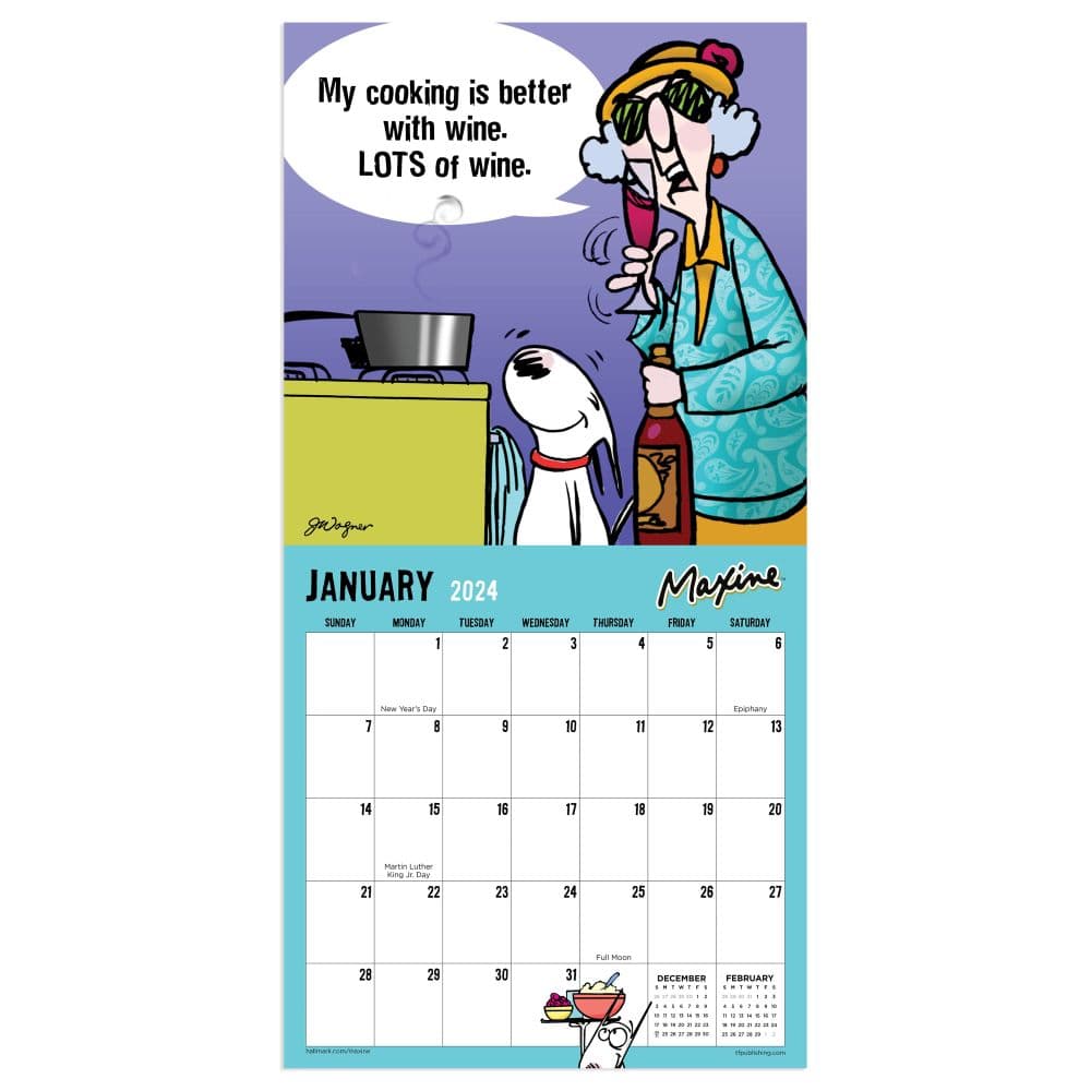 Maxine 2024 Mini Wall Calendar