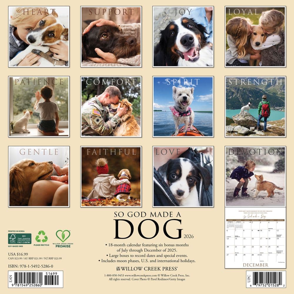 So God Made a Dog 2026 Wall Calendar First Alternate Image