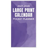 image Large Print 2027 Pocket Planner Main Product Image