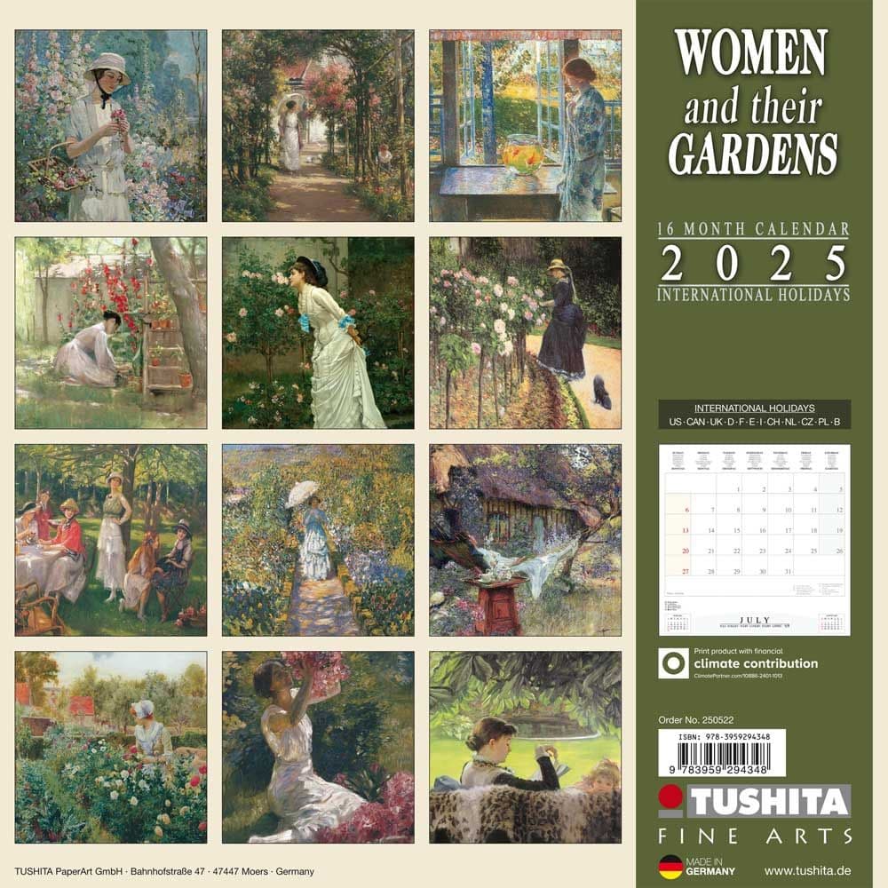 Women and Their Gardens 2025 Wall Calendar First Alternate Image width=&quot;1000&quot; height=&quot;1000&quot;