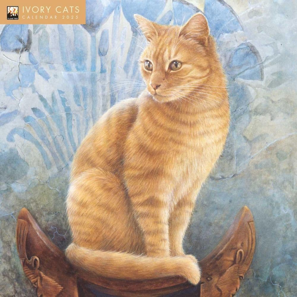 Ivory Cats 2025 Wall Calendar Main Image