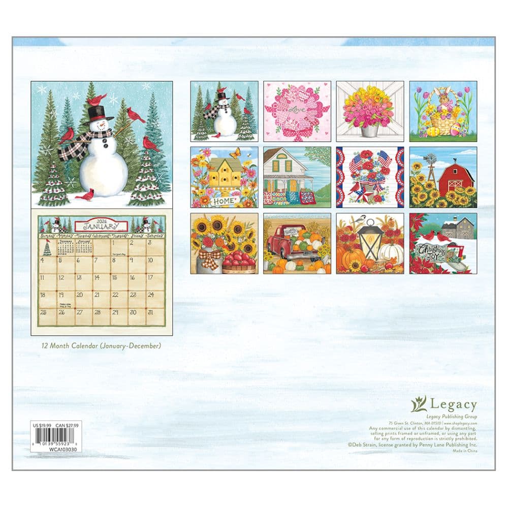 Coming Home by Deb Strain 2026 Wall Calendar First Alternate Image