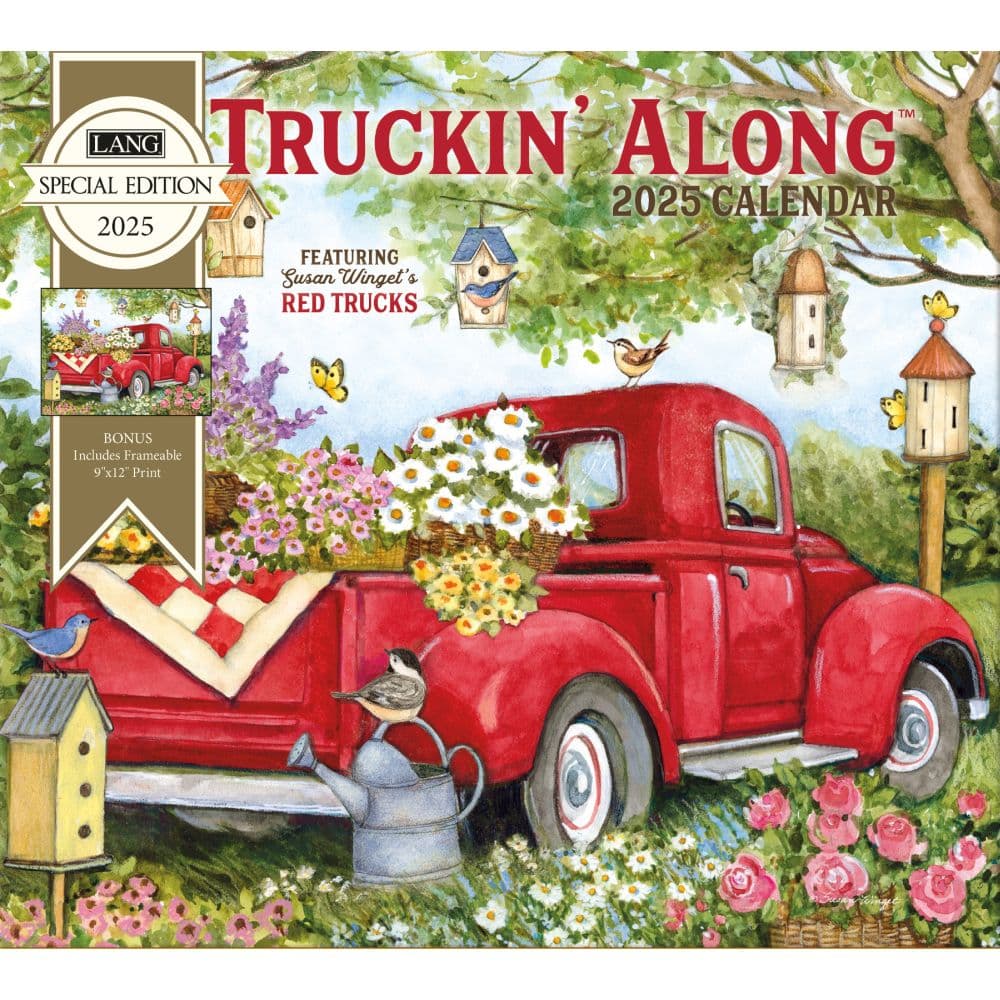 Truckin Along Special Edition 2025 Wall Calendar Main Image