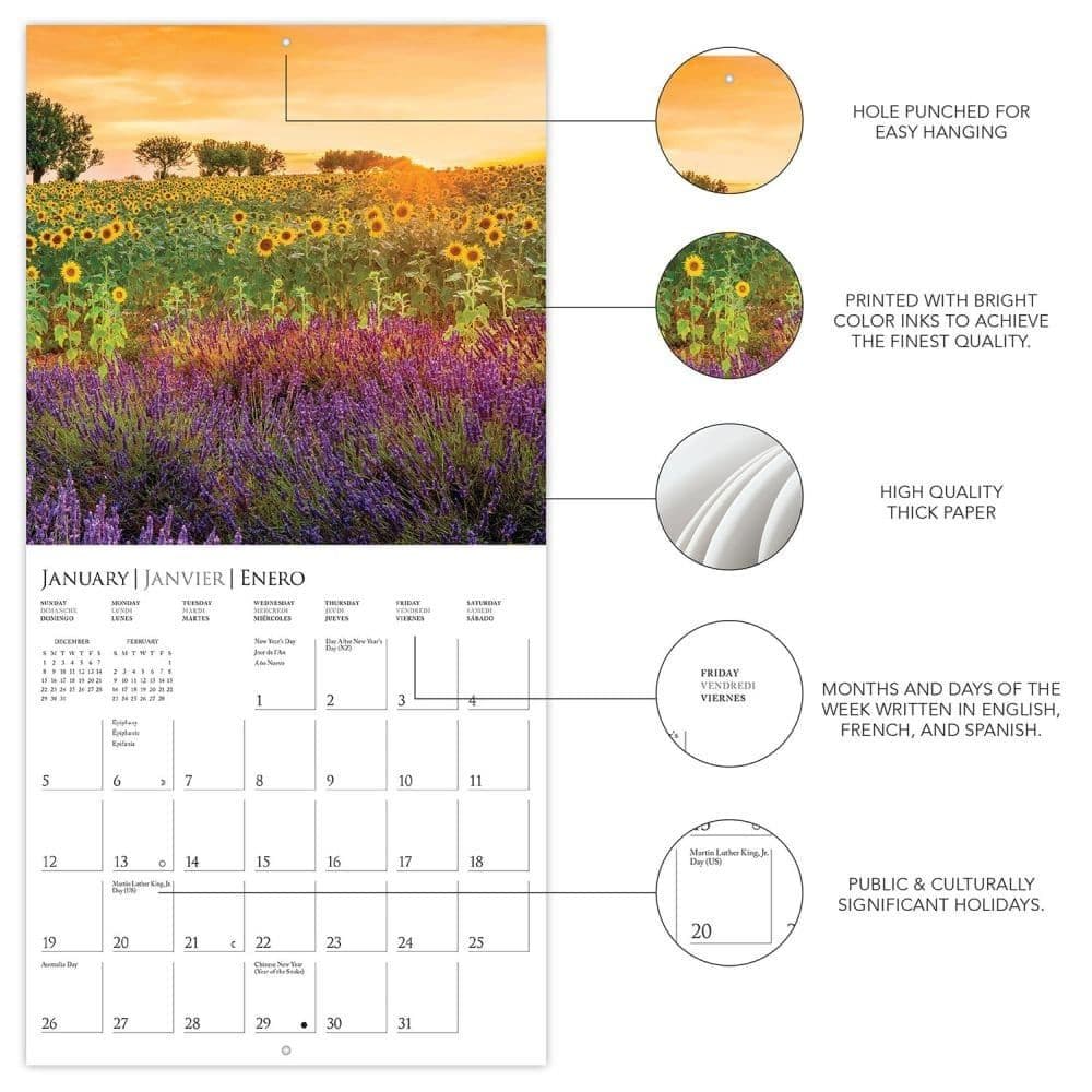 Provence 2025 Mini Wall Calendar Fifth Alternate Image