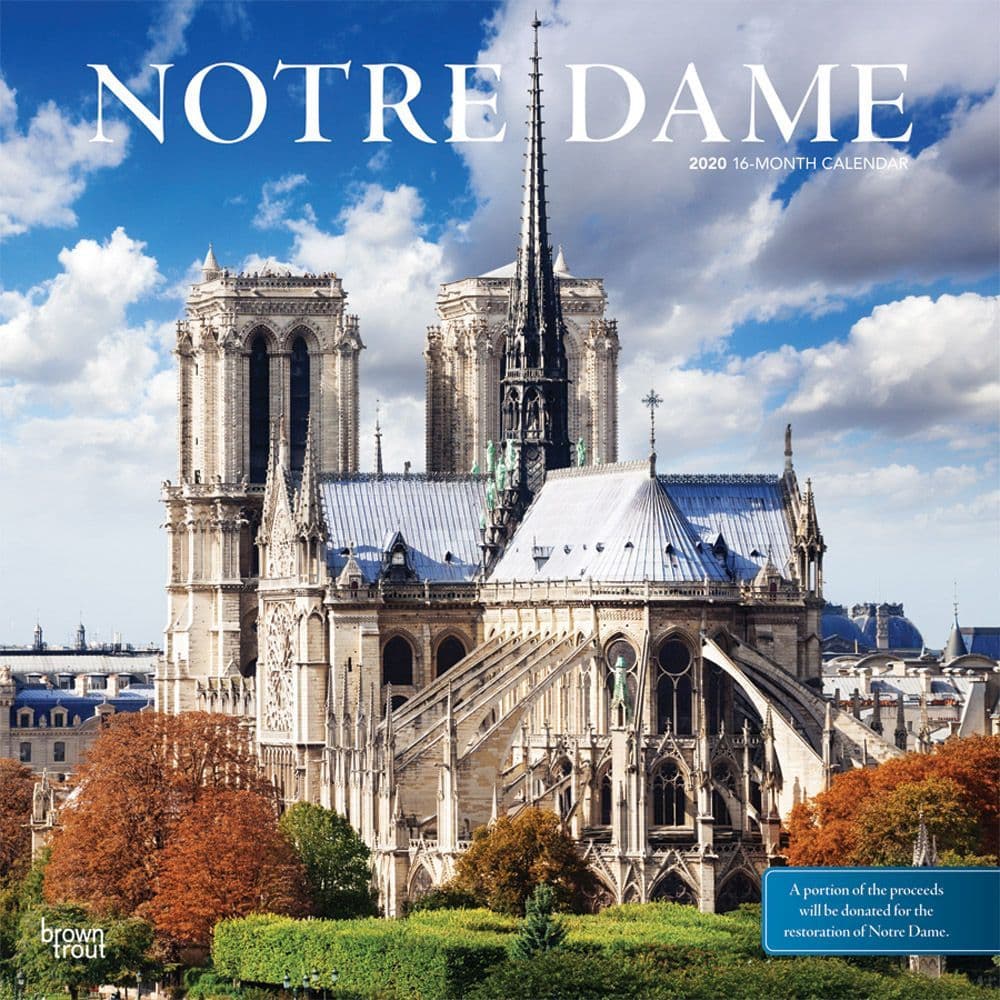 Paris Notre Dame Christmas Schedule 2022 Notre Dame Wall Calendar - Calendars.com
