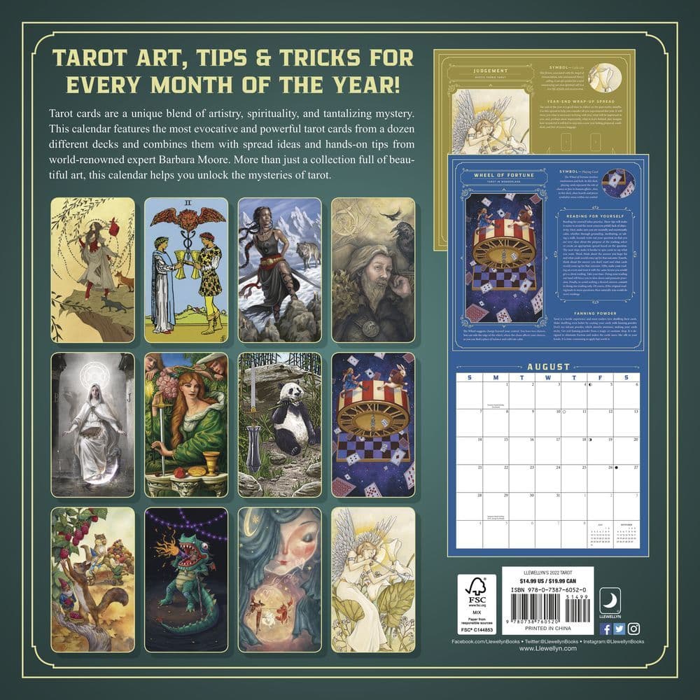 Tarot 2022 Wall Calendar - Calendars.com