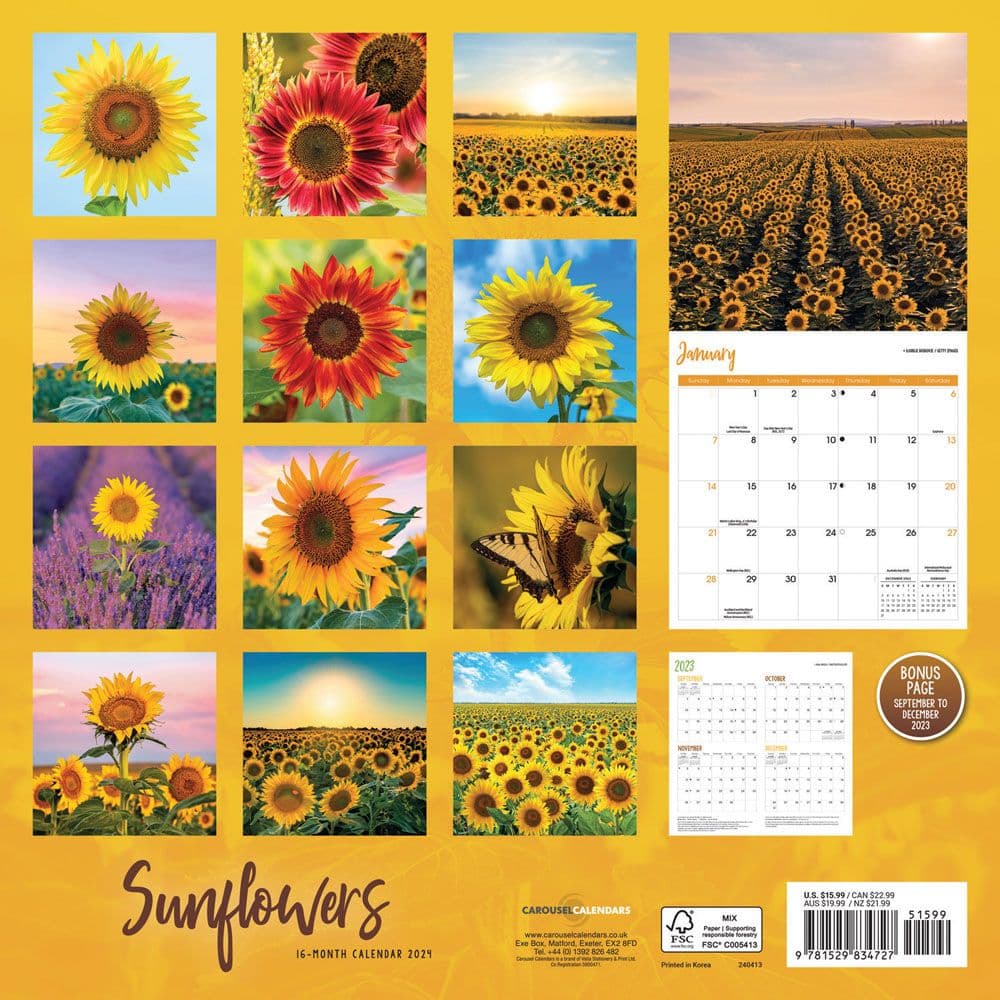 Sunflowers 2024 Wall Calendars Calendars Com   11ef2f65 926b 4afc B266 695d8ca886e7