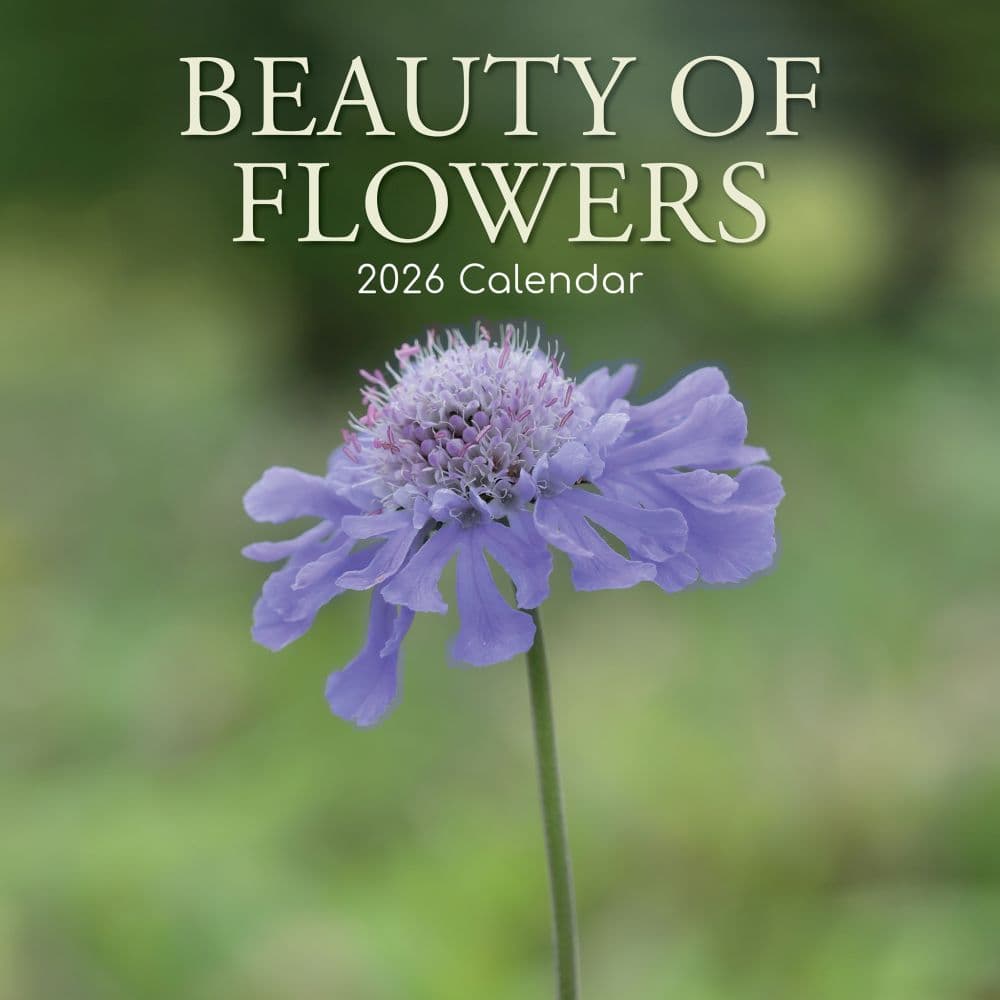 Beauty of Flowers 2026 Wall Calendar Main Image