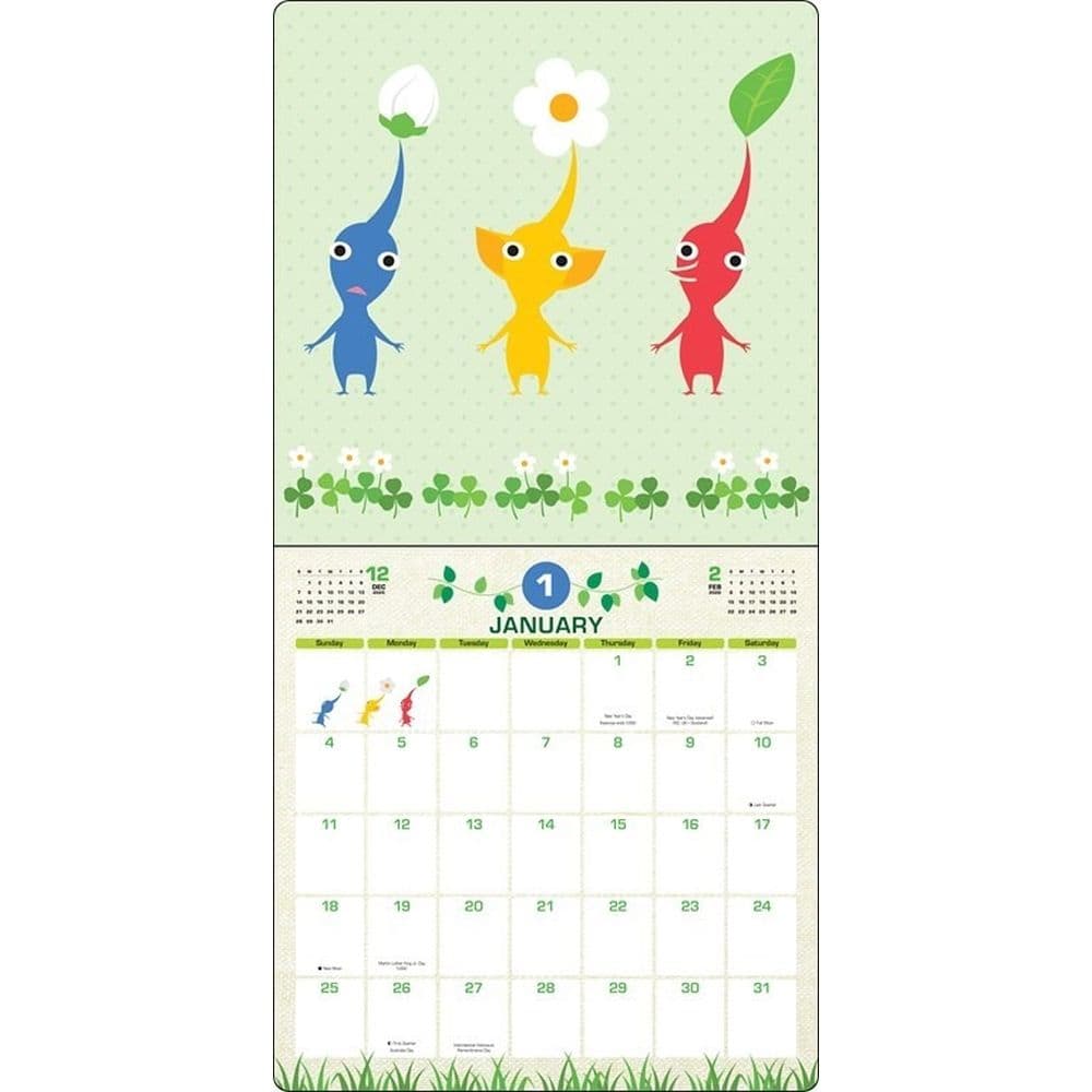 Pikmin 2026 Wall Calendar Second Alternate Image