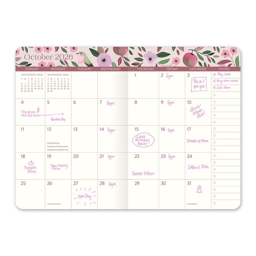 Birds and Blooms Monthly Pocket 2026 Planner Fifth Alternate Image