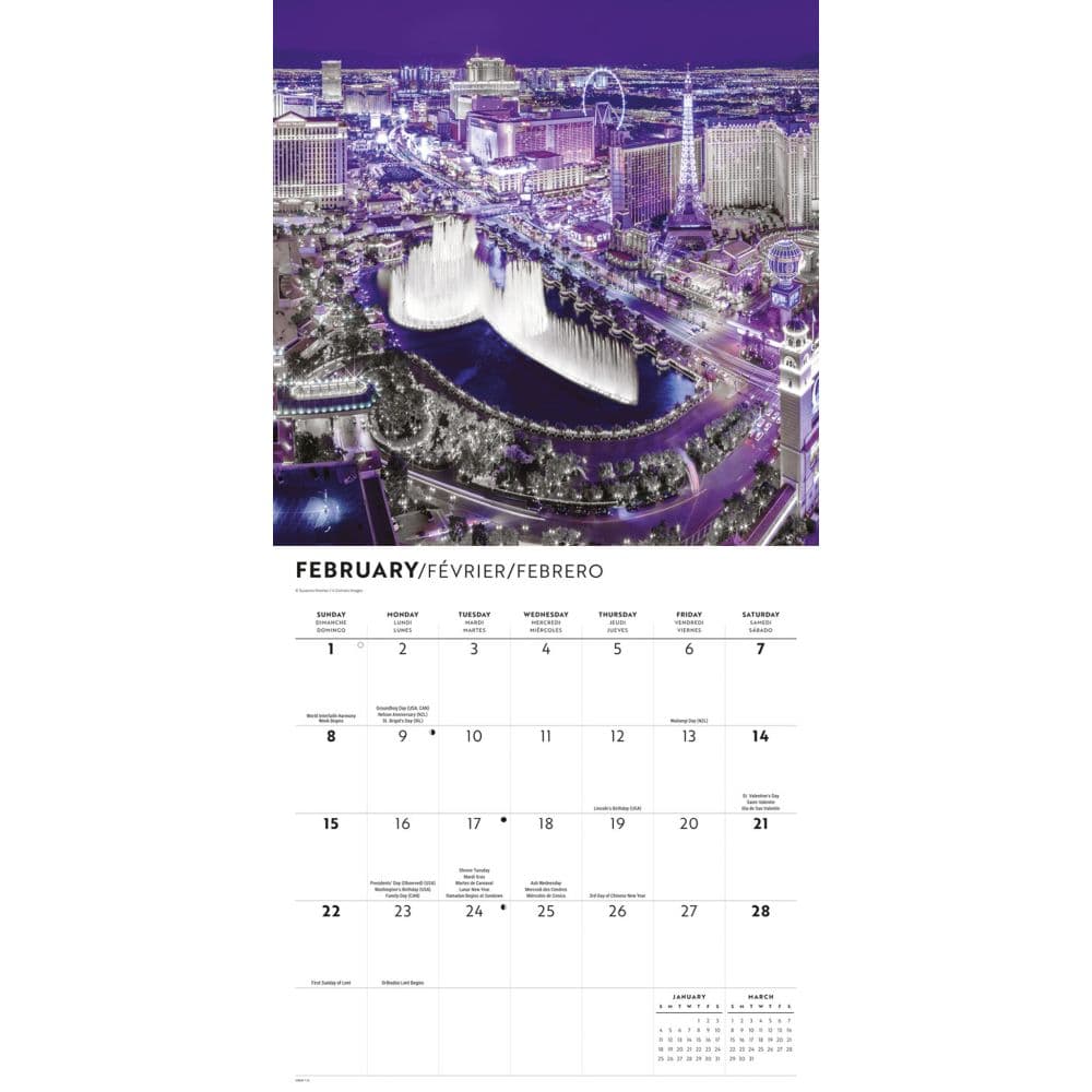 Vegas Lux 2026 Wall Calendar Second Alternate Image