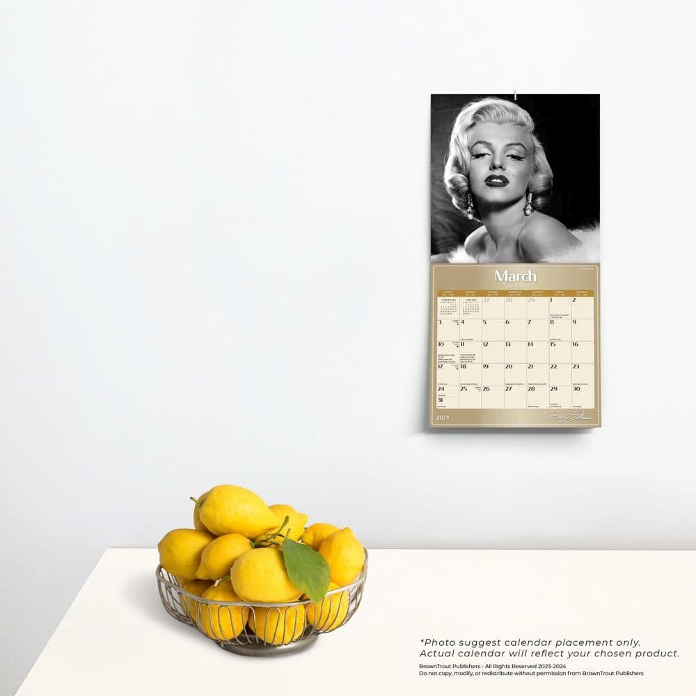 Marilyn Monroe 2024 Mini Wall Calendar Third Alternate Image width=&quot;1000&quot; height=&quot;1000&quot;